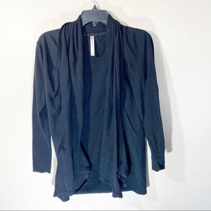 Fabletics Black Open Front Cardigan sweater Size Medium